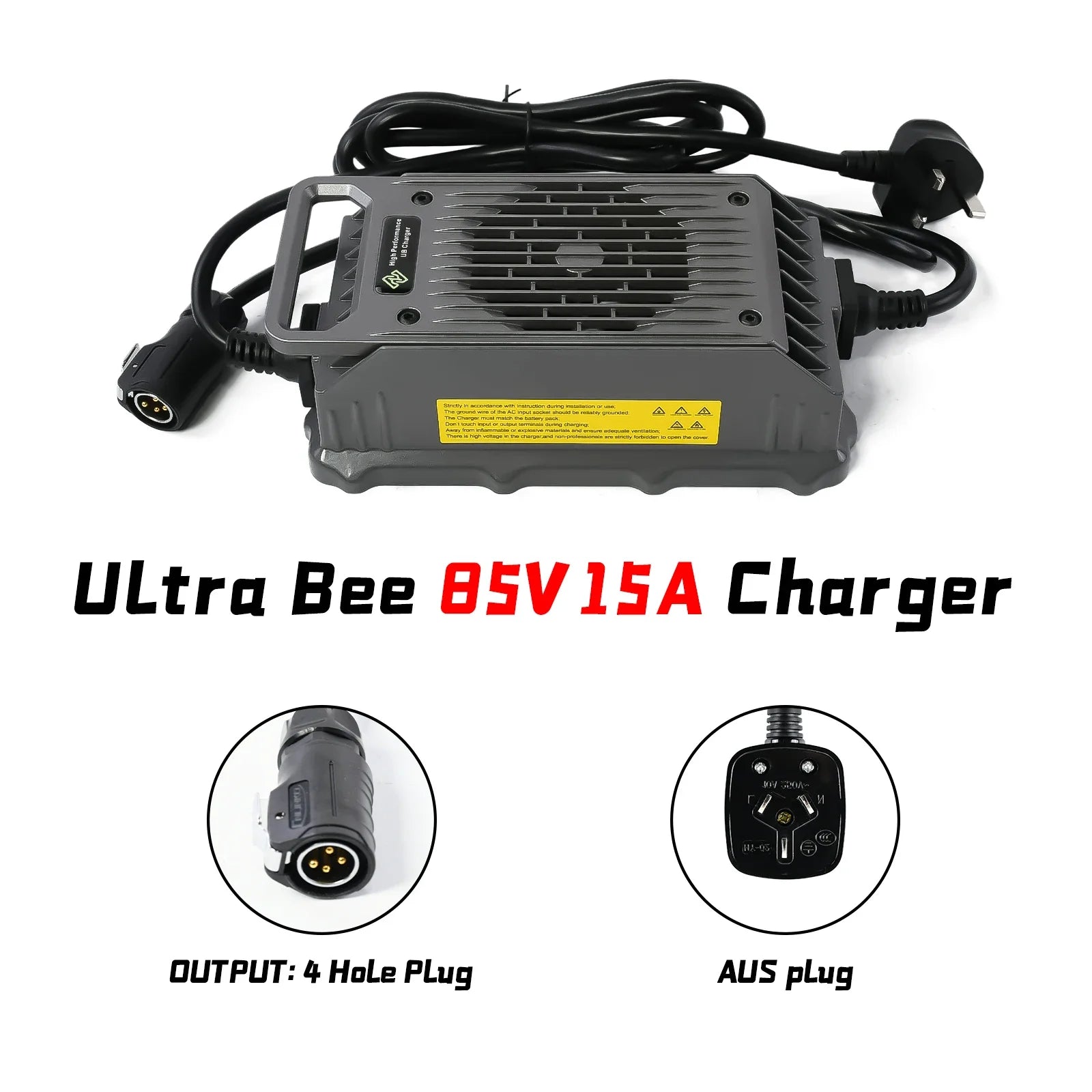 85V15A Charger for Surron Ultra Bee 15A Fast Charging Silent