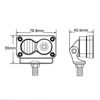 Light For SurrRon and Talaria Headlight Switch White Spot Flood Led Pod Combo Kit Plug N Play Waterproof