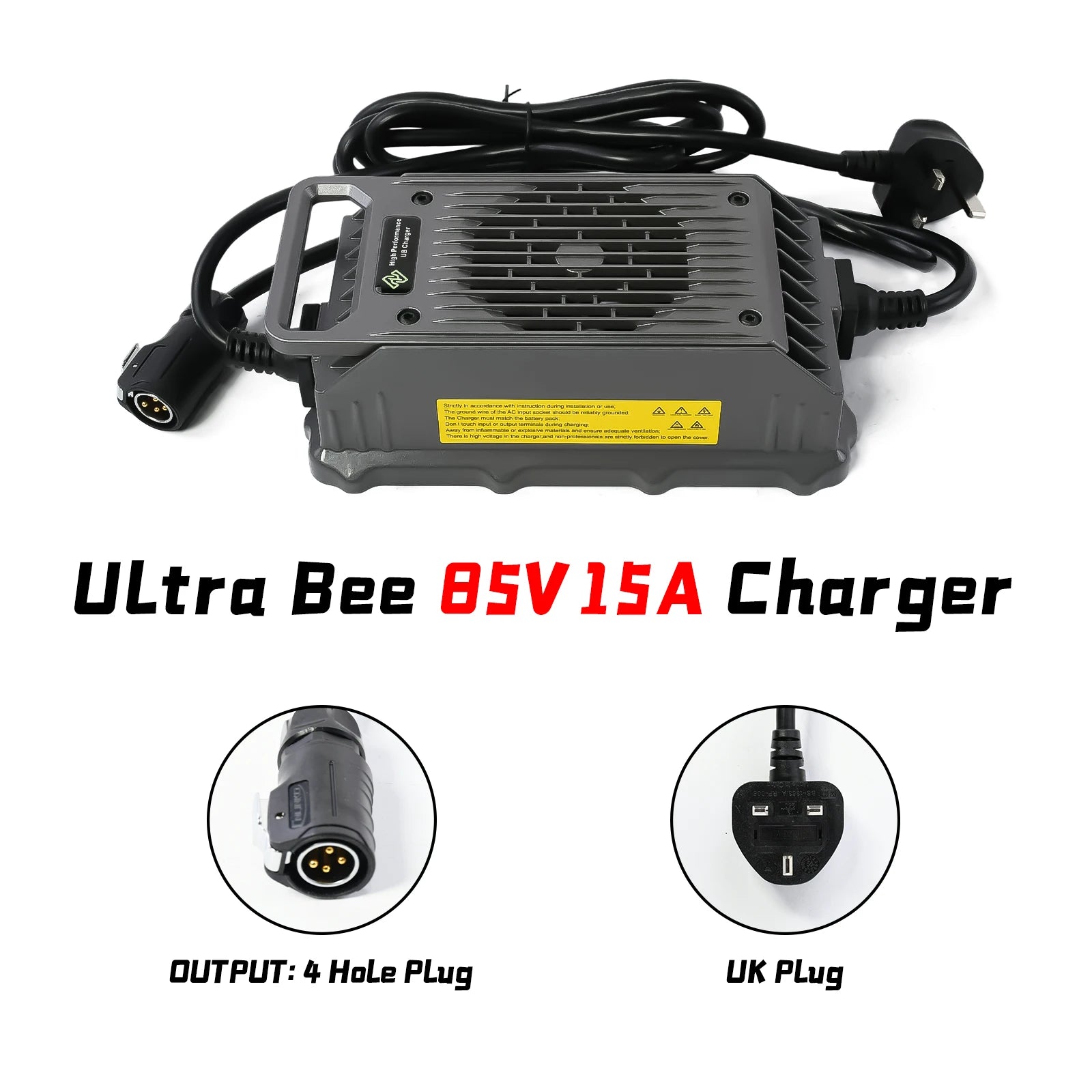 85V15A Charger for Surron Ultra Bee 15A Fast Charging Silent
